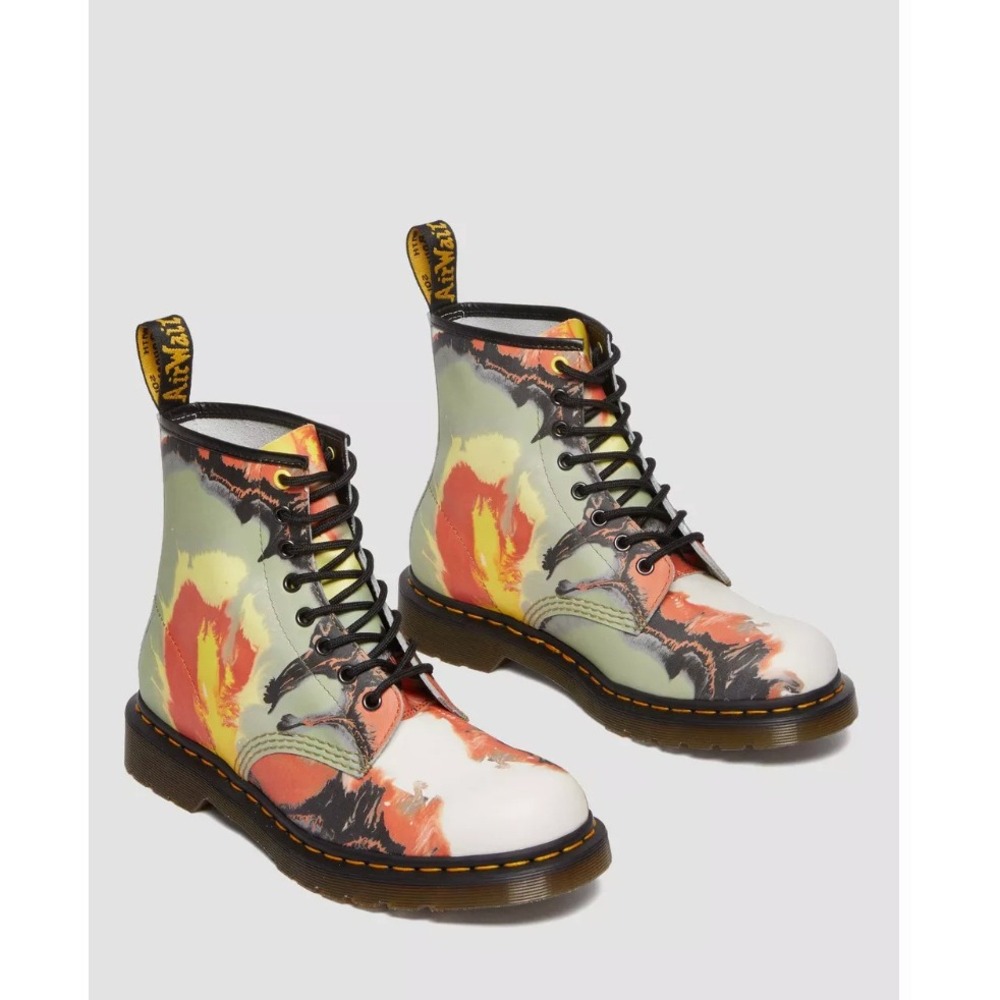 Dr Martens 1460 Tate Britain Richard Wilson 8 Eyelet Boots Multi Color NIB